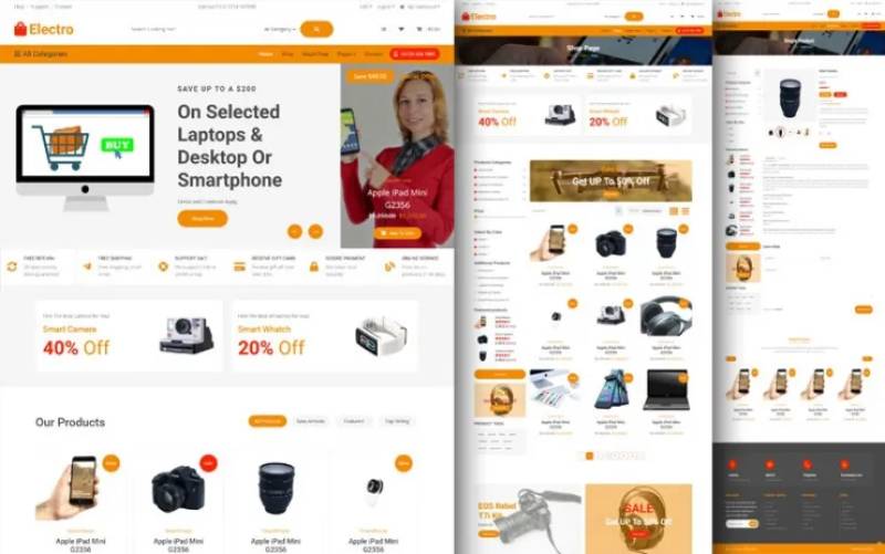 Electro – Electronics Website Template