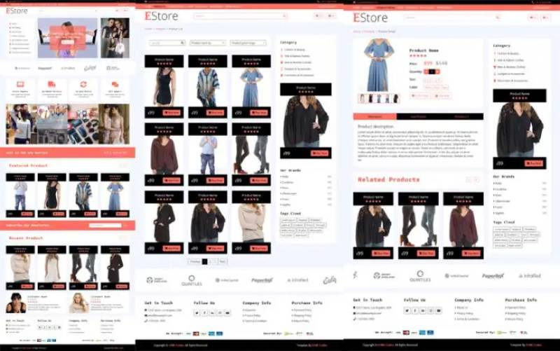 E Store – eCommerce HTML Template