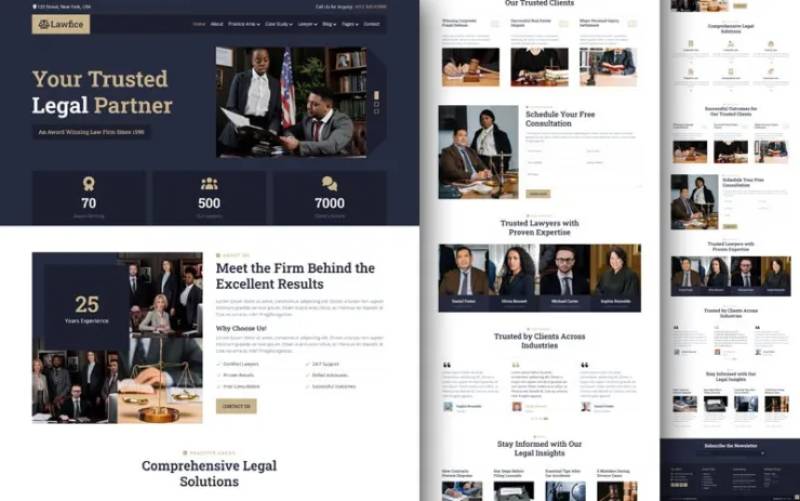 Lawfice – Mẫu website văn phòng luật sư