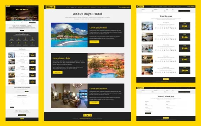 Bootstrap Hotel Template