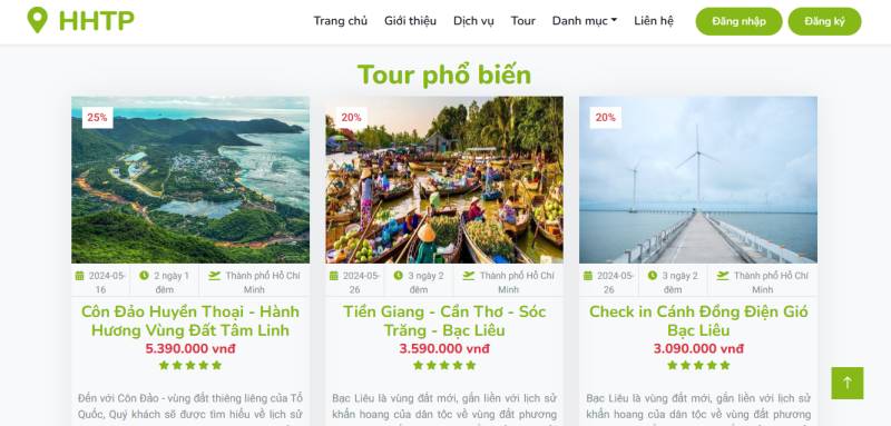 HHTP - Website Quản Lý Tour Du Lịch - Laravel 11